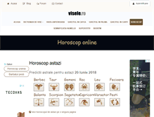 Tablet Screenshot of horoscop.visele.ro