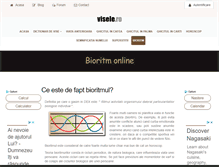 Tablet Screenshot of bioritm.visele.ro